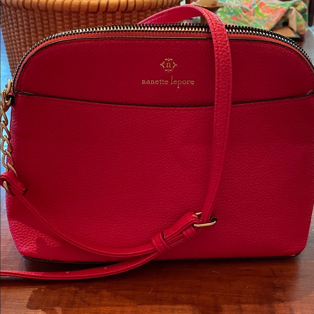Nanette Lepore tan Interior Crossbody Bag